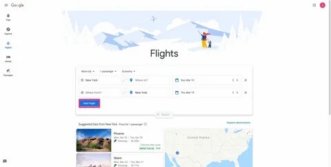 Google Flights esconde preços