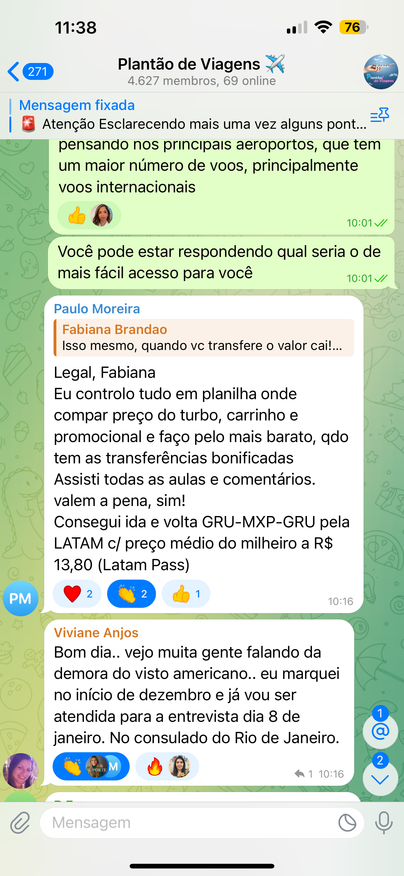 Grupo Plantão de Viagens com 4.627 membros